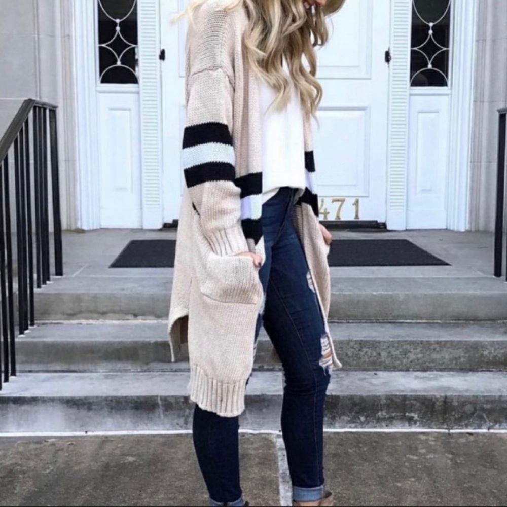 Goodnight Macaroon Striped Cardigan